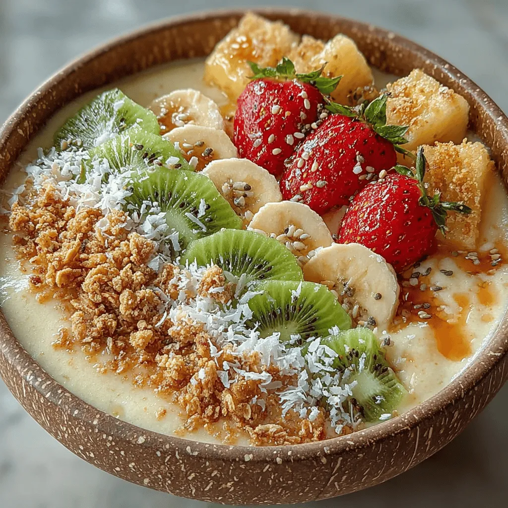 In recent years, smoothie bowls have surged in popularity, transforming the way we enjoy our morning beverages. These vibrant, thick blends are not just visually appealing but also provide a nutritious and satisfying meal option. Smoothie bowls have captured the hearts of health enthusiasts and foodies alike, offering a canvas for creativity with their colorful toppings and diverse flavors. Among the myriad of options available, the Tropical Paradise Smoothie Bowl stands out, transporting your taste buds to sun-soaked beaches with every spoonful.