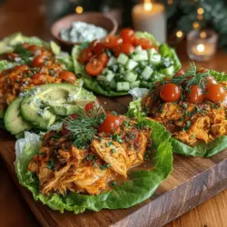 To achieve the perfect balance of flavors in your Creamy Dill Chicken Lettuce Wraps, it is crucial to ensure that the chicken is evenly coated with the creamy dill sauce. Start by placing the sautéed chicken in a large mixing bowl. Gradually add the creamy dill sauce, using a spatula to gently fold the chicken into the sauce. This method allows the sauce to envelop each piece of chicken, ensuring that every bite is rich and flavorful. Take your time during this step; a thorough mixing will enhance the overall taste of your wraps.