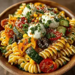 Pasta salad is a culinary gem that has earned its place as a staple dish for various occasions, from casual family dinners to festive gatherings. Its versatility allows for endless customization, making it a favorite for those looking to serve something both satisfying and easy to prepare. Among the myriad of pasta salad options, the Rainbow Bliss Pasta Salad stands out not only for its vibrant appearance but also for the freshness of its ingredients. This delightful dish combines an array of colors, textures, and flavors, creating a feast for both the eyes and the palate.