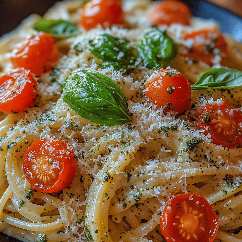 Creamy Basil Alfredo Spaghetti is a delightful dish that embodies comfort food at its finest. With its silky sauce enveloping al dente pasta, this meal offers a rich and satisfying experience that warms the heart and pleases the palate. The combination of creamy textures and vibrant flavors makes this recipe a standout choice for various occasions, whether it’s a casual weeknight dinner or a special gathering with friends and family. The allure of fresh ingredients, particularly the aromatic basil, elevates this dish, making it not just a meal but a celebration of flavors.