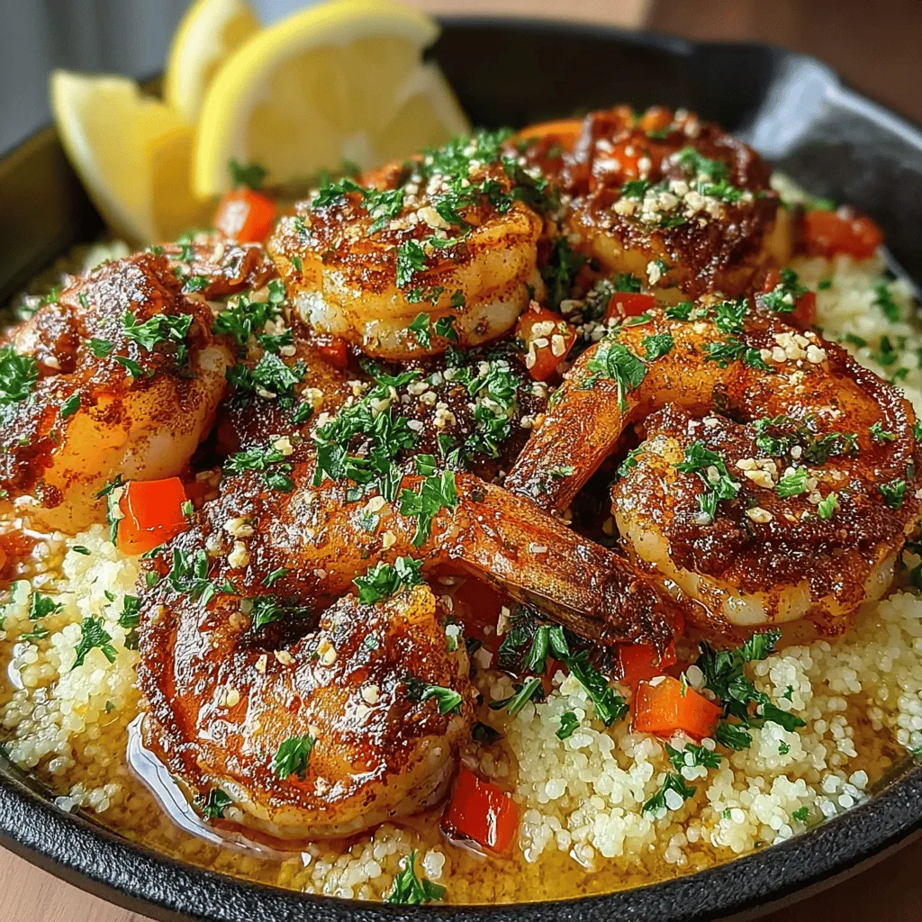 If you're searching for a dish that marries convenience with gourmet flair, look no further than Smoky Paprika Shrimp and Couscous. This recipe is a delightful fusion of succulent shrimp, fluffy couscous, and a medley of aromatic spices, making it perfect for a quick weeknight dinner or an impressive meal for entertaining guests. The star of this dish is undoubtedly the smoked paprika, which infuses the shrimp with a rich, smoky essence that elevates the entire culinary experience. This dish is not only packed with flavor but is also versatile, allowing you to customize it to cater to various taste preferences and dietary needs.