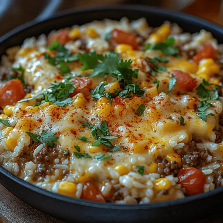 In the realm of comforting home-cooked meals, few dishes can compete with the unbeatable combination of beef, cheese, and rice. The Cheesy Delight: Beef & Rice Skillet is a prime example of a hearty, satisfying meal that brings a sense of warmth and nourishment to the dinner table. This one-pan wonder not only packs a flavorful punch but also appeals to a wide range of palates, making it an ideal choice for families and busy weeknights when time is of the essence.