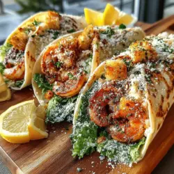 When it comes to quick, nutritious meals that combine flavor with ease, Grilled Shrimp Caesar Wraps stand out as a delightful option for any occasion. These wraps are not only visually appealing but also offer a perfect balance of protein, greens, and a creamy dressing that makes each bite a satisfying experience. Whether you're preparing a light lunch or a breezy dinner, these wraps are sure to impress seafood enthusiasts and health-conscious eaters alike.