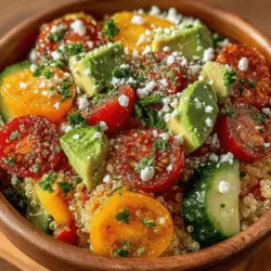 Before diving into the cooking process, it's crucial to rinse your quinoa properly. Quinoa grains are coated with a natural substance called saponin, which can impart a bitter taste if not washed away. Rinsing the quinoa under cold water in a fine-mesh strainer for about 2-3 minutes will help remove this coating and enhance the overall flavor of your salad. This simple step ensures that your quinoa is not only tasty but also has a pleasing texture that complements the fresh ingredients.