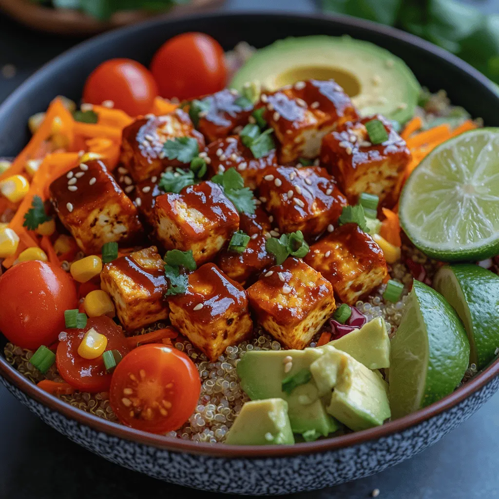 For our Crunchy BBQ Tofu Power Bowl, the right preparation of each vegetable is critical to achieving the perfect balance of flavors and textures. Here’s how to chop and prepare the vegetables for the bowl: