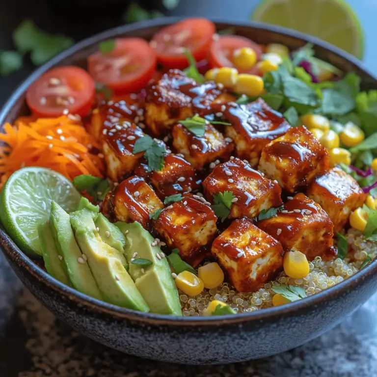 For our Crunchy BBQ Tofu Power Bowl, the right preparation of each vegetable is critical to achieving the perfect balance of flavors and textures. Here’s how to chop and prepare the vegetables for the bowl: