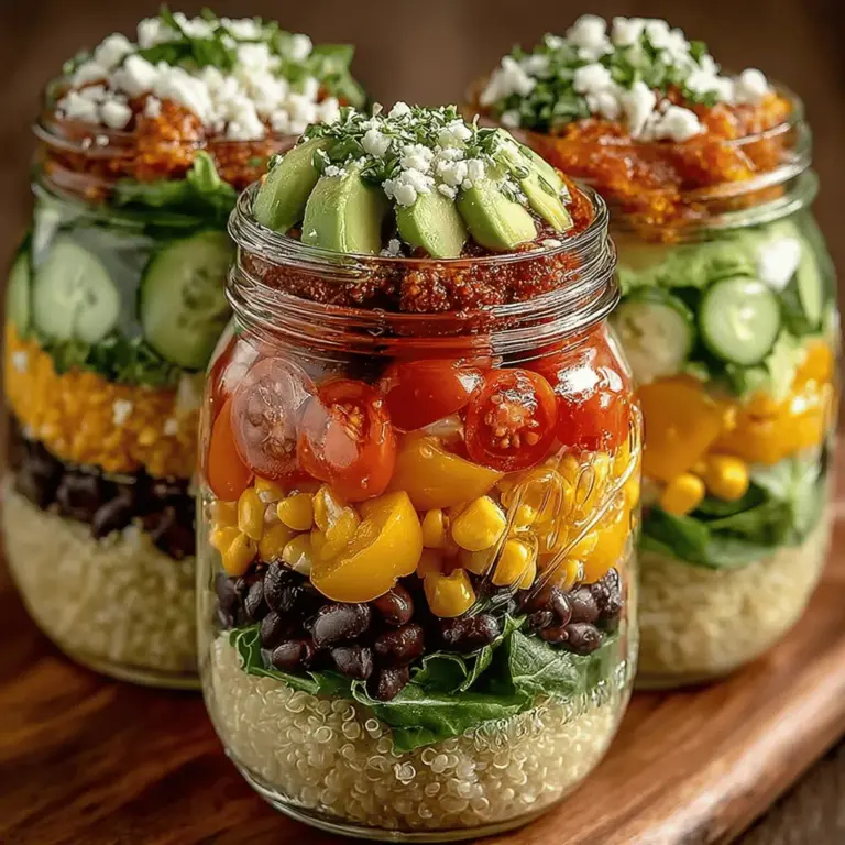 In recent years, jar salads have surged in popularity, becoming a favorite among health-conscious eaters and meal-prepping enthusiasts alike. These portable meals offer a convenient solution to the everyday challenge of maintaining a balanced diet amidst a hectic lifestyle. Layered Rainbow Salad Jars, in particular, stand out not only for their vibrant visual appeal but also for their capacity to pack a wide array of nutrients into a single serving.