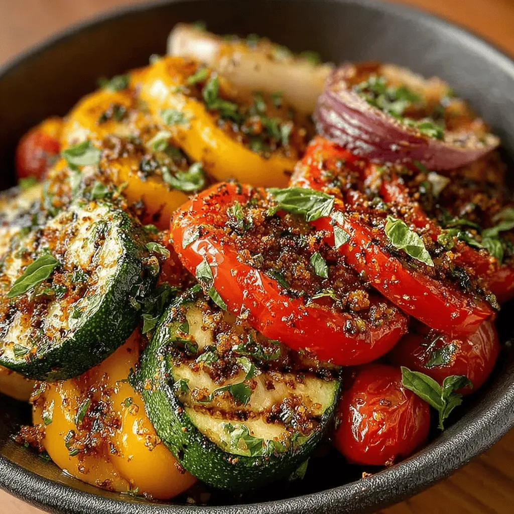 Grilled vegetables are more than just a side dish; they are a celebration of freshness and flavor that can elevate any meal. The Sassy Garlic Herb Grilled Vegetables recipe is designed to showcase a delightful array of seasonal produce, enhanced by a zesty marinade that brings out their natural sweetness. This dish is perfect for various occasions, whether you're hosting a summer barbecue, enjoying a cozy family dinner, or simply seeking a healthy and satisfying meal. With its vibrant colors and enticing aromas, these grilled vegetables are bound to impress both family and guests alike.