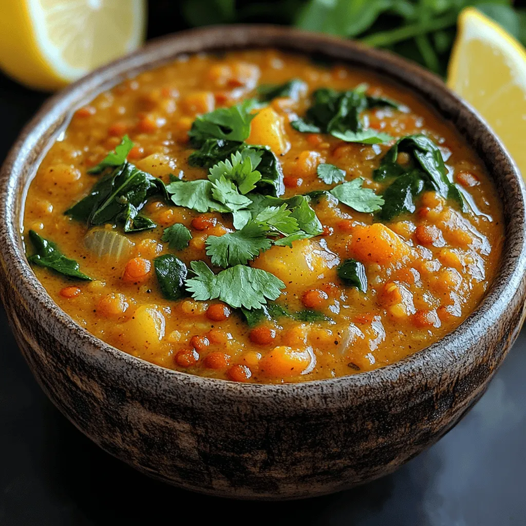 Hearty Lentil Spinach Dhal is not just a dish; it's a warm embrace on a plate. This comforting, nutritious meal features a rich blend of lentils, spinach, and a medley of spices, making it a staple in many households, particularly in South Asian cuisine. Dhal, which refers to both the ingredient—lentils—and the dish itself, holds immense significance in culinary traditions across India, Pakistan, and Bangladesh. It is a dish often associated with family gatherings, celebrations, and everyday nourishment, reflecting the heart of home-cooked meals.