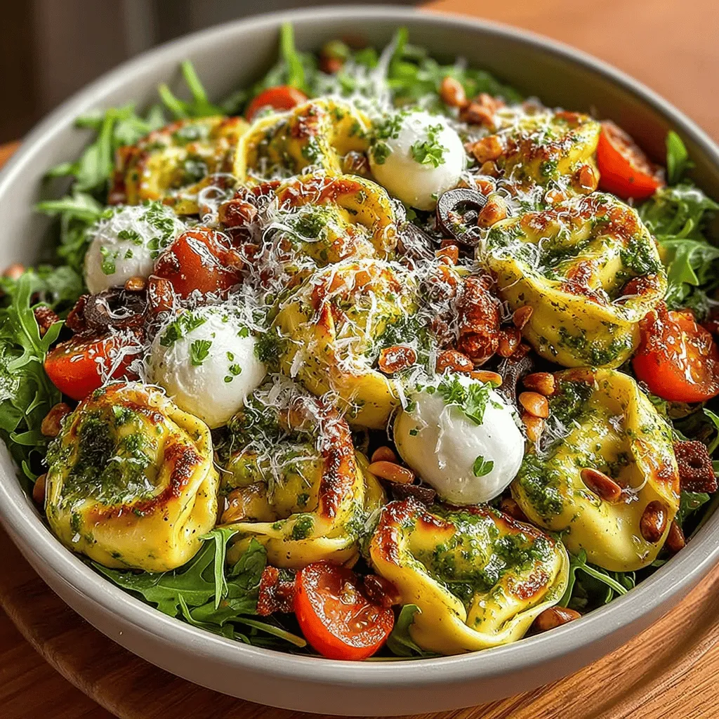 Fresh Basil Pesto Tortellini Salad is a vibrant dish that beautifully marries the rich, herbaceous flavors of homemade pesto with the delightful texture of tender tortellini. This salad not only offers a burst of freshness but also serves as a satisfying meal that can be enjoyed on various occasions. Whether you’re packing it for a picnic, bringing it to a potluck, or whipping it up for a quick weeknight dinner, this dish is sure to impress family and friends alike. The combination of creamy cheeses, fresh vegetables, and aromatic basil creates a balanced medley of flavors and textures that are both refreshing and filling.
