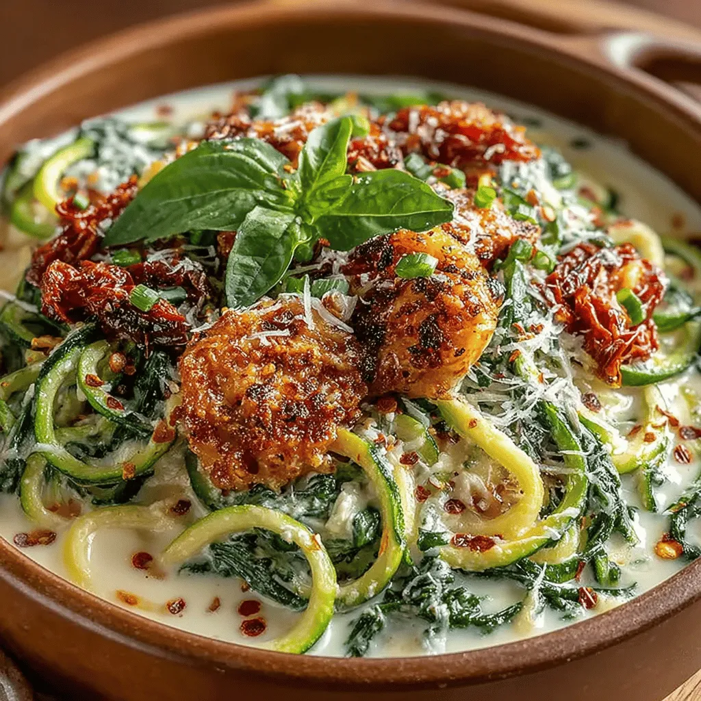 Parmesan cheese is the perfect accompaniment to your creamy ricotta and sun-dried tomato zoodles. It adds a savory depth that enhances the overall flavor profile of this dish. The nutty, salty notes of freshly grated Parmesan create a beautiful contrast with the richness of the ricotta and the sweetness of the sun-dried tomatoes. As you prepare your zoodles, don’t forget to have some Parmesan ready to sprinkle on top just before serving.