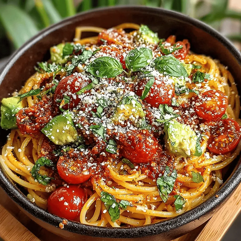 When it comes to vibrant, refreshing meals that celebrate the best of the season, Sun-Kissed Tomato Avocado Pasta is a standout. This dish brings together the luscious flavors of ripe cherry tomatoes and creamy avocados, creating a symphony of taste and texture that is both satisfying and nourishing. Perfect for a quick weeknight dinner or a leisurely weekend lunch, this recipe is not only appealing to the palate but also remarkably simple to prepare.
