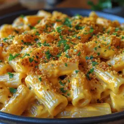Baking your Cheesy Dreamy Vegan Mac & Cheese can elevate it from delicious to extraordinary. When you bake this dish, the flavors meld beautifully, and the topping can develop a deliciously crispy texture that contrasts with the creamy pasta.