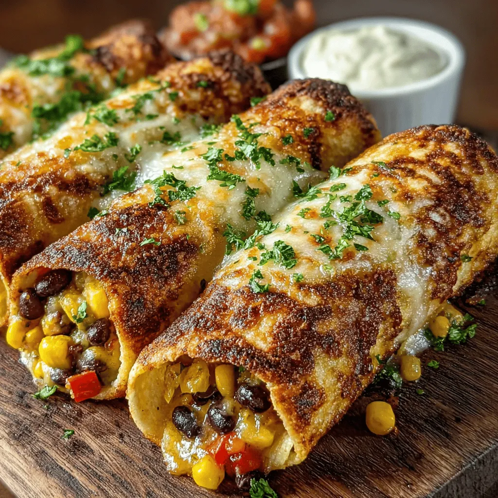 Crispy Veggie Fiesta Quesadilla Rolls are a delightful and versatile dish that can easily adapt to any occasion, whether you're hosting a casual gathering, preparing a quick family dinner, or simply craving a satisfying snack. These quesadilla rolls are not only delicious but also cater to health-conscious eaters looking for nutritious options without compromising on flavor. With a combination of wholesome ingredients and a simple preparation method, these rolls stand out in the realm of quick meals.