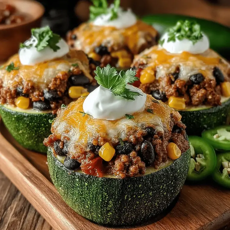 Taco night is a cherished tradition in many households, often evoking memories of family gatherings and festive celebrations. However, if you're looking to shake things up while still enjoying the vibrant flavors of taco night, our Zesty Mini Zucchini Taco Cups offer a fresh and healthy alternative. This innovative recipe combines the crispness of zucchini with savory ground turkey, nutrient-rich black beans, and an array of delightful seasonings, all topped with a generous layer of melted cheese. Not only are these mini taco cups a feast for the eyes, but they also pack a punch in terms of flavor, making them an ideal choice for both weeknight dinners and entertaining guests.