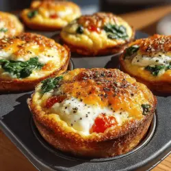 In the fast-paced world we live in, finding nutritious breakfast options that cater to busy lifestyles can be a challenge. Enter the savory egg muffin—a delightful combination of convenience and nutrition that has gained popularity among health-conscious individuals and families alike. These muffins, particularly the Spinach & Tomato Egg Muffins, offer a delightful solution for those looking to enjoy a wholesome meal without sacrificing time or flavor.