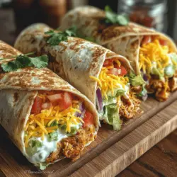 In the world of quick and nutritious meals, few dishes can compete with the Creamy Avocado Ranch Chicken Wraps. This delightful recipe combines tender chicken, creamy avocado ranch dressing, and fresh vegetables, all wrapped in a soft tortilla. The result is a meal that is not only satiating but also bursting with flavor. Whether you're navigating a busy weeknight or seeking a satisfying lunch option, these wraps are designed to deliver both convenience and taste without compromising on health.