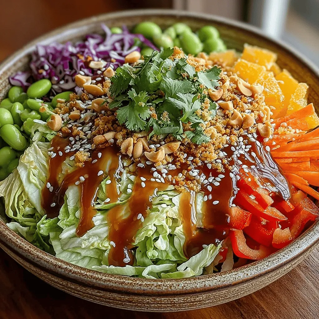 When it comes to salads that are as delightful to the palate as they are to the eyes, few dishes can compare to the Crunchy Asian Cabbage Peanut Salad. This vibrant dish is a harmonious blend of crisp cabbage, colorful vegetables, and roasted peanuts, all tossed together in a savory dressing that sings with the flavors of Asian cuisine. Each bite offers a satisfying crunch, a burst of flavor, and a medley of textures that make it a standout choice for any meal.
