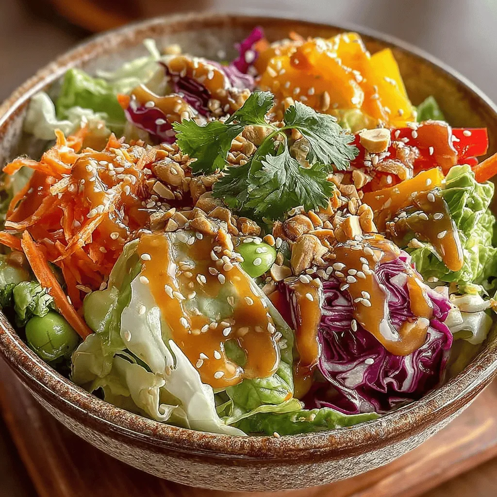 When it comes to salads that are as delightful to the palate as they are to the eyes, few dishes can compare to the Crunchy Asian Cabbage Peanut Salad. This vibrant dish is a harmonious blend of crisp cabbage, colorful vegetables, and roasted peanuts, all tossed together in a savory dressing that sings with the flavors of Asian cuisine. Each bite offers a satisfying crunch, a burst of flavor, and a medley of textures that make it a standout choice for any meal.