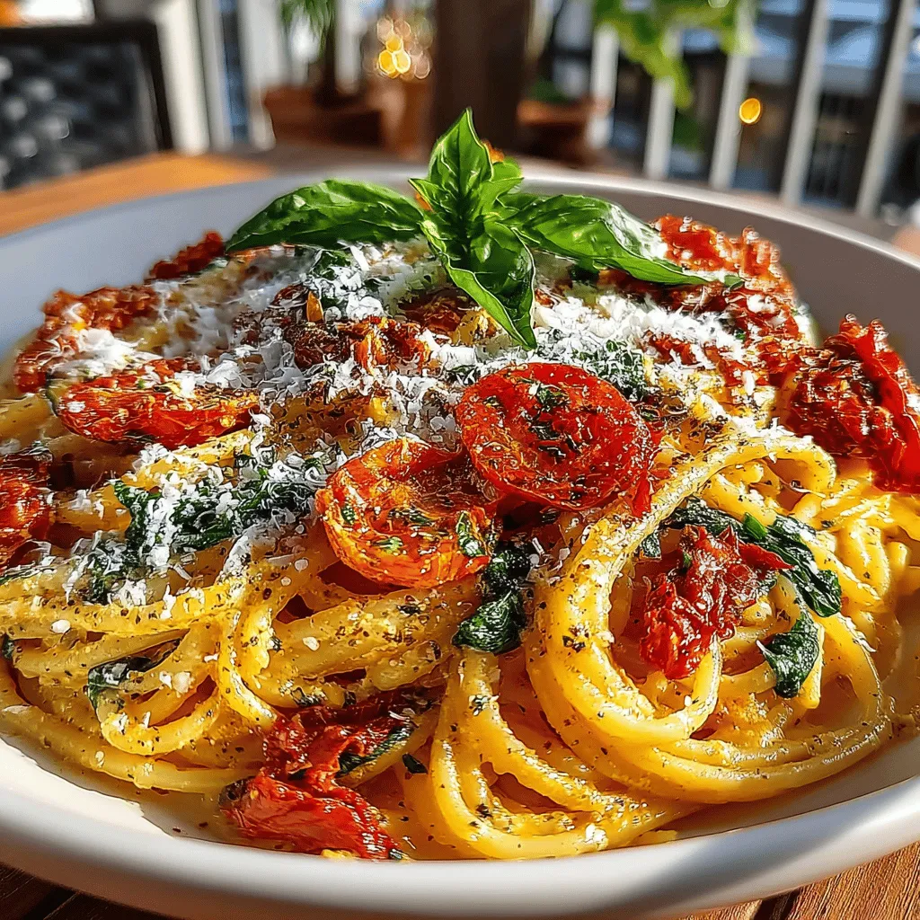 When it comes to preparing a meal that is both quick and satisfying, few dishes can rival the charm of pasta. Among the myriad pasta recipes, the Sun-Dried Tomato & Spinach Pasta Delight stands out as a vibrant and flavorful option that caters to both the taste buds and health-conscious diners. This dish is not only a feast for the senses but also a time-saver in the kitchen, making it the perfect choice for busy weeknights or a casual dinner party.