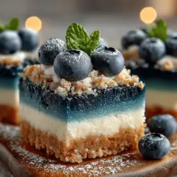 When it comes to satisfying your sweet tooth without compromising on health, Frosty Blueberry Bliss Bars stand out as a delightful option. These bars marry the tartness of blueberries with the creamy richness of coconut, resulting in a treat that is not only delicious but also visually appealing. The refreshing flavor profile makes them a perfect choice for warm weather snacking or as a light dessert after dinner.
