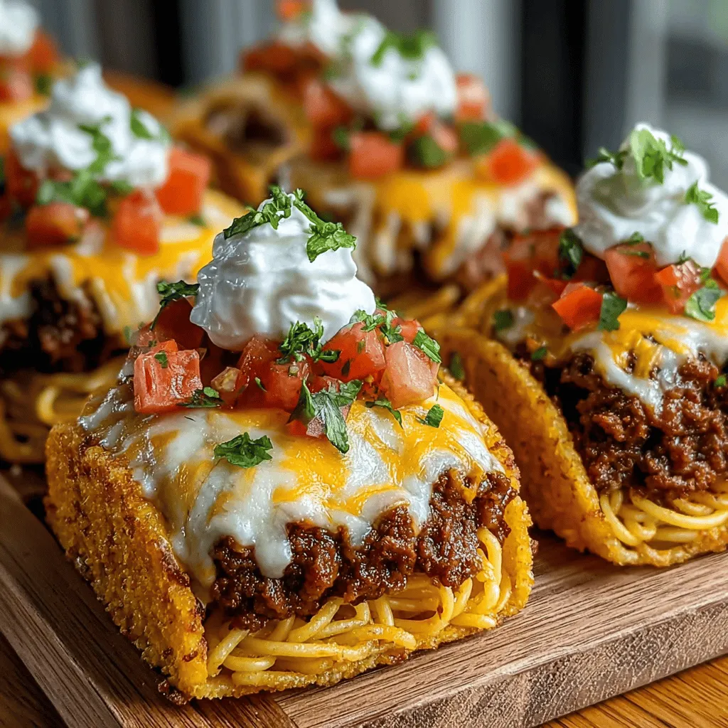 Fusion cuisine has taken the culinary world by storm, blending elements from different culinary traditions to create exciting new dishes that tantalize the taste buds. One of the most delightful examples of this innovative approach is the Mini Spaghetti Taco Bites, a dish that artfully combines the beloved flavors of Italian pasta and Mexican tacos. This unique culinary creation marries the comforting essence of spaghetti, often enjoyed with rich sauces and hearty toppings, with the vibrant, zesty characteristics of tacos, which are a staple in many households.