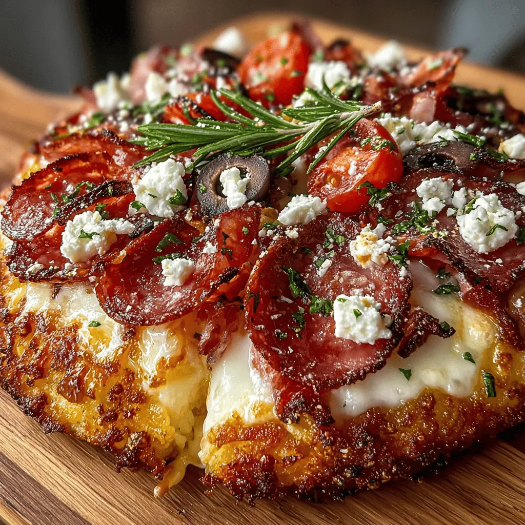 To achieve the perfect Charcuterie Delight Pizza, begin by preheating your oven to the highest temperature, usually around 475°F (245°C) or even higher if your oven allows. A hot oven is essential for creating a crisp crust that’s both chewy and flaky. The intense heat allows the dough to puff up quickly, giving it that beautiful texture that pizza lovers crave. If you’re using a pizza stone, place it in the oven while it preheats to ensure it reaches the desired temperature. This will help achieve a crust that is perfectly cooked on the outside while remaining soft and airy on the inside.
