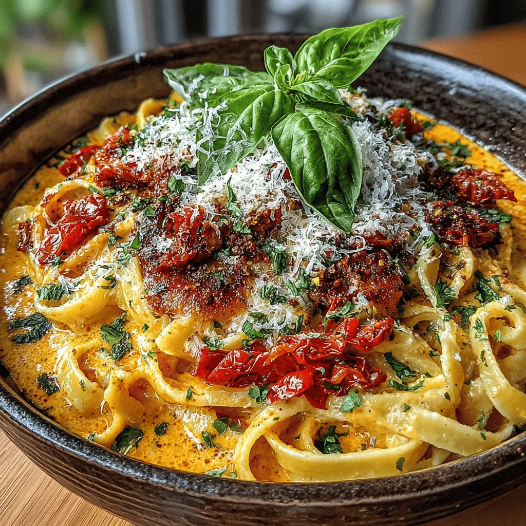 Creamy Roasted Red Pepper Pasta is a dish that tantalizes the taste buds with its rich and velvety texture paired with the vibrant flavors of roasted red peppers. This pasta recipe is a true celebration of comfort food, offering a harmonious blend of simplicity and elegance that makes it perfect for any occasion—whether it's a cozy weeknight dinner or an intimate gathering with friends.