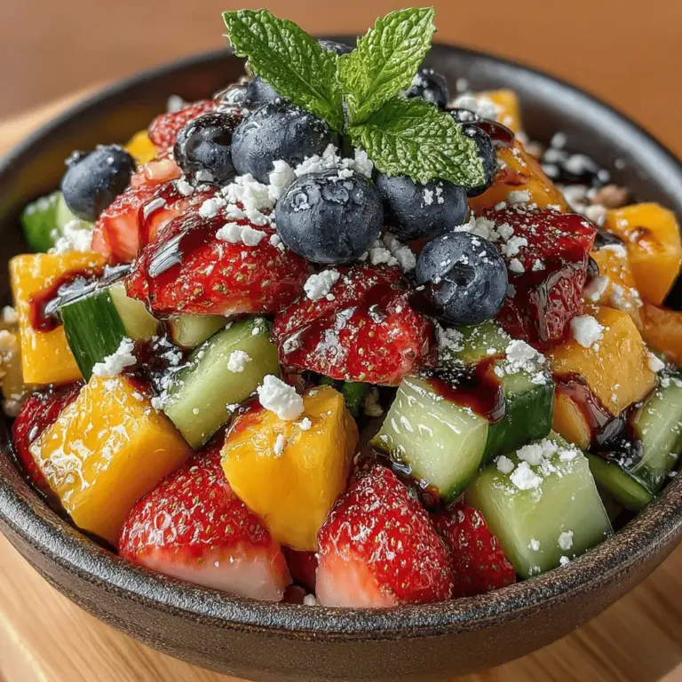 Salads have long been celebrated as a staple in healthy eating, offering a canvas for creativity while providing essential nutrients. They serve not only as a refreshing dish but also as a means to incorporate a variety of fruits and vegetables into our diets. As summer approaches, the Peach Mosaic Salad emerges as a standout option, perfect for gatherings, picnics, or a light dinner. This salad is a feast for the eyes and the palate, showcasing a harmonious blend of flavors and textures that embody the essence of the season.
