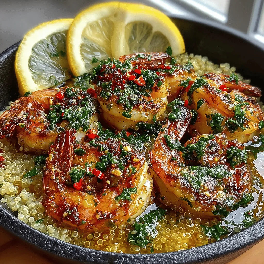 Garlic Butter Shrimp & Quinoa is a delectable and nutritious dish that perfectly marries the succulent flavors of shrimp with the wholesome goodness of quinoa. This recipe is ideal for those who seek a quick yet satisfying meal, as it can be prepared in just 30 minutes. With its rich taste and vibrant presentation, this dish is not only a treat for the palate but also packed with essential nutrients, making it an excellent choice for both weeknight dinners and special occasions.