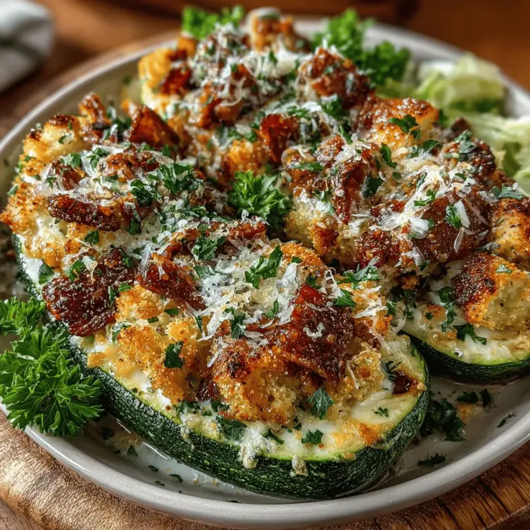 In today's culinary landscape, the demand for healthy yet flavorful meals is at an all-time high. Home cooks and food enthusiasts alike are constantly seeking innovative ways to incorporate fresh vegetables and lean proteins into their diets. One such dish that perfectly marries health and taste is the Zesty Zucchini Chicken Caesar Boat. This creative recipe not only highlights the versatility of zucchini but also brings the classic flavors of Caesar salad into a new light.