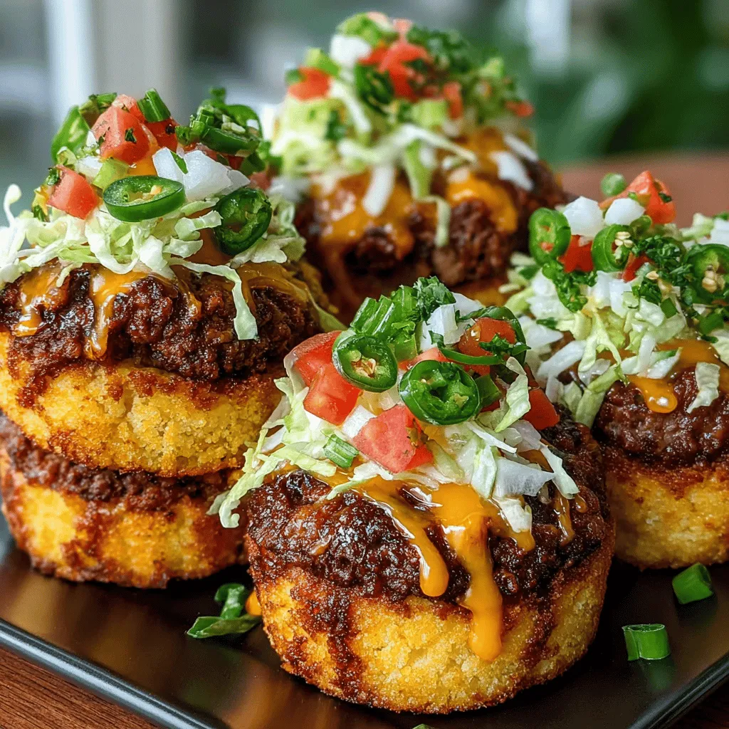 When it comes to snack time or casual meals, few dishes are as versatile and crowd-pleasing as sliders. The Zesty Green Chili Cornbread Muffin Sliders elevate this traditional comfort food by incorporating bold flavors and a unique twist. Designed to be both satisfying and memorable, these sliders combine the warmth of cornbread muffins with the zing of green chilies and the richness of cheese, creating a delightful option for family dinners, game day gatherings, or any occasion that calls for a delicious bite-sized treat.