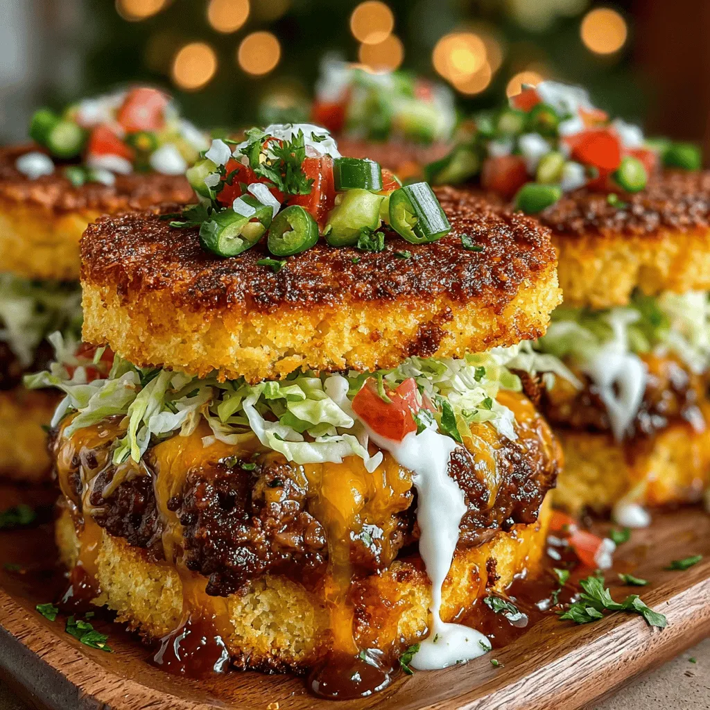 Zesty Green Chili Cornbread Muffin Sliders: A Flavorful Delight