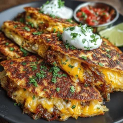 In a world where healthy eating is more important than ever, finding delicious and nutritious recipes can sometimes feel like a challenge. Enter Zesty Zucchini Quesadillas—an irresistible dish that combines the freshness of vegetables with the comforting satisfaction of cheesy goodness. This versatile recipe caters to vegetarian diets and serves as a fantastic way to sneak in some extra veggies for both kids and adults alike. With their crispy tortillas and melty cheese, these quesadillas are sure to become a family favorite. In this article, we will explore the vibrant flavors and easy preparation of Zesty Zucchini Quesadillas, guiding you through each step to ensure a delightful cooking experience.
