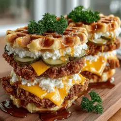 In the world of gastronomy, the fusion of sweet and savory flavors has become a culinary trend that continues to delight food lovers everywhere. This innovative approach to cooking transcends traditional boundaries, allowing chefs and home cooks alike to create unique dishes that tantalize the taste buds. One standout recipe that encapsulates this delightful trend is the Crunchy Waffle Chicken Sliders. This dish is a playful twist on the beloved classic of chicken and waffles, transforming it into a fun, bite-sized slider that is perfect for any occasion.