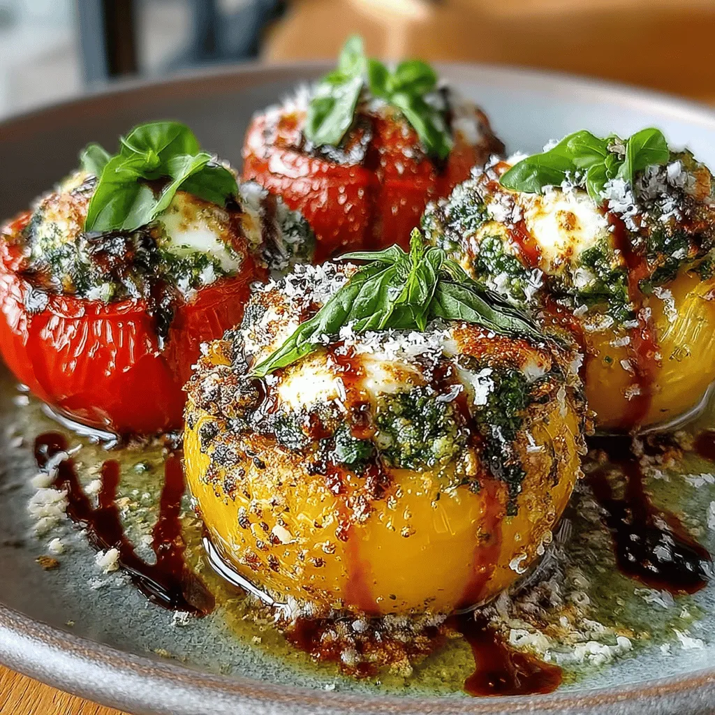 Mini Mozzarella Pesto Stuffed Tomatoes are not just a feast for the eyes but also a delightful burst of flavor that appeals to both the palate and the senses. This dish combines the sweetness of fresh tomatoes with the creamy texture of mozzarella and the fragrant notes of basil pesto, making it an irresistible treat for any occasion. Whether you’re planning an intimate family dinner, a vibrant party, or simply looking for a healthy snack, this recipe fits the bill perfectly. Its simplicity and freshness allow it to shine, proving that great flavor doesn’t have to come from complicated preparations or exotic ingredients.