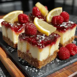 As the sun shines brighter and the days grow longer, there's nothing quite like a refreshing dessert to celebrate the joys of summer. Enter the Zesty Frozen Lemon Raspberry Swirl Bars—a delightful treat that perfectly balances the tartness of fresh lemons with the sweetness of ripe raspberries. These bars not only tantalize your taste buds but also offer a visually stunning presentation with their vibrant swirls of color. Whether you're hosting a summer barbecue, enjoying a picnic in the park, or simply looking for a cool dessert to savor on a warm day, these frozen bars are sure to impress.