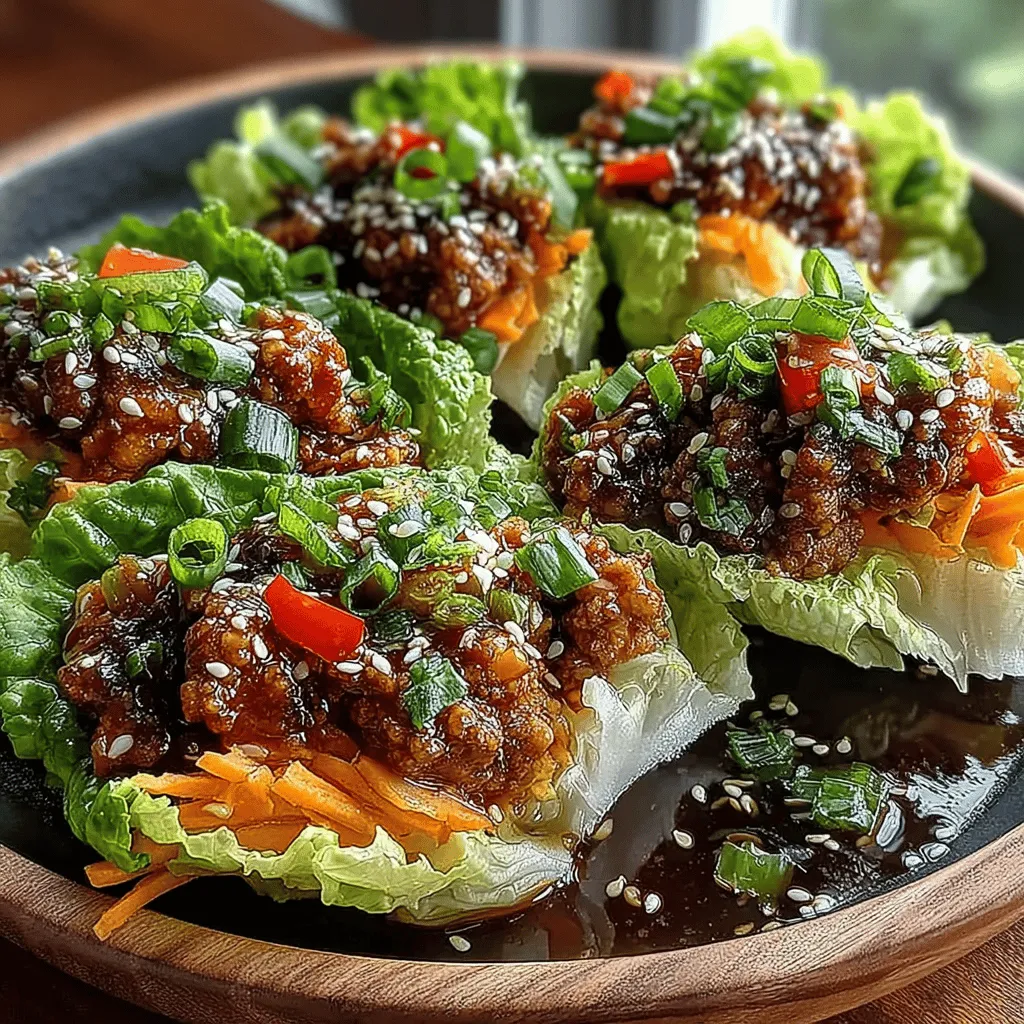 Sticky Honey Soy Chicken Lettuce Cups are a culinary delight that perfectly marries flavors and textures, making them an ideal choice for a quick weeknight dinner or a refreshing light lunch. These lettuce cups are not only delicious but also visually appealing, showcasing vibrant colors and fresh ingredients that make the meal enticing. The combination of sweet, savory, and umami flavors creates a satisfying dish that appeals to a broad range of palates, whether you're a health-conscious eater or simply looking for something exciting to add to your dinner rotation.