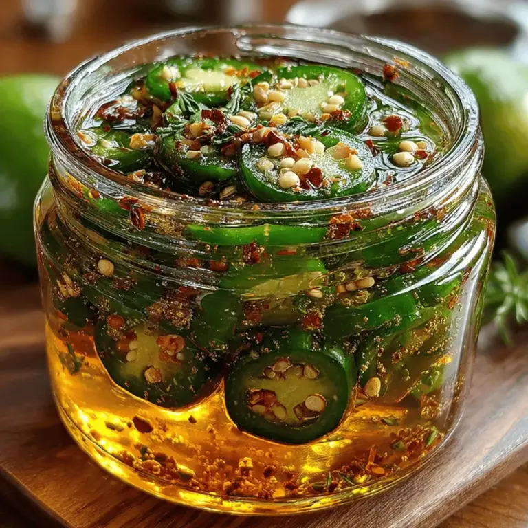 If you’re looking for a unique and exciting way to spice up your culinary repertoire, look no further than Spicy Sweet Jalapeño Nibbles. This delightful recipe marries the fiery kick of fresh jalapeños with the mellow sweetness of sugar, resulting in a tantalizing treat that’s perfect for various occasions. Whether served as a zesty appetizer, a side dish for barbecues, or a bold snack to accompany your favorite beverages, these nibbles are sure to impress.