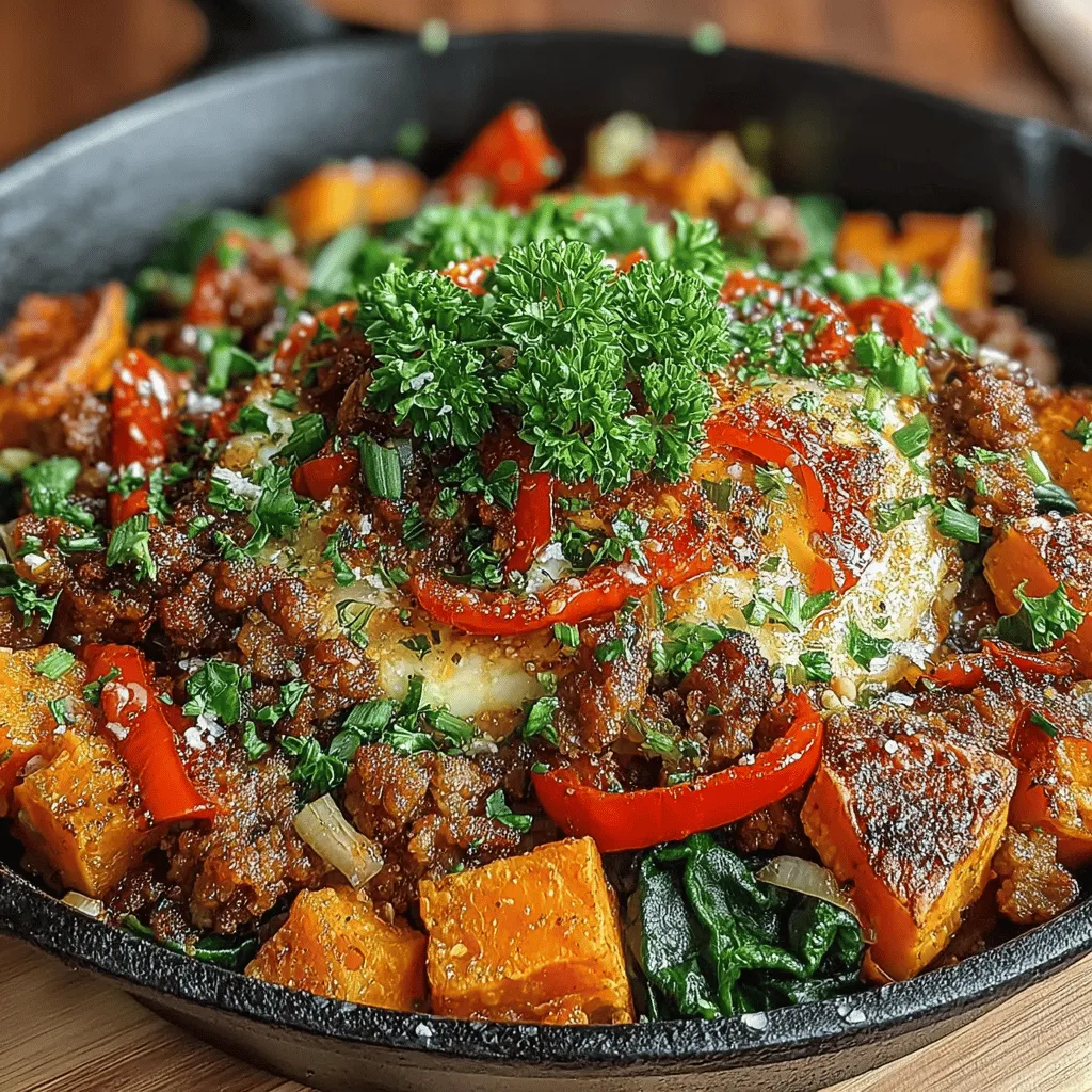 In today’s fast-paced world, finding time to prepare healthy and delicious meals can often feel like a daunting task. Enter the Savory Sweet Potato and Turkey Skillet, a dish that not only promises vibrant flavors but also delivers on convenience, making it an ideal choice for busy weeknights. This one-pan meal combines the earthy sweetness of sweet potatoes with the lean protein of ground turkey, resulting in a hearty dish that satisfies both the palate and nutritional needs.
