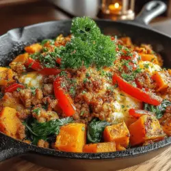 In today’s fast-paced world, finding time to prepare healthy and delicious meals can often feel like a daunting task. Enter the Savory Sweet Potato and Turkey Skillet, a dish that not only promises vibrant flavors but also delivers on convenience, making it an ideal choice for busy weeknights. This one-pan meal combines the earthy sweetness of sweet potatoes with the lean protein of ground turkey, resulting in a hearty dish that satisfies both the palate and nutritional needs.
