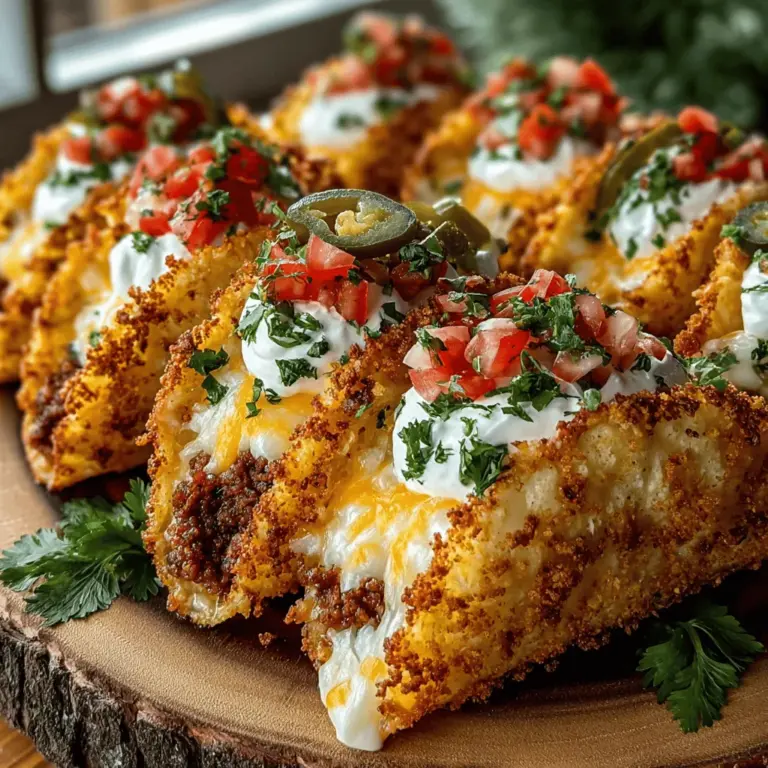 When it comes to delightful finger foods that can steal the show at any gathering, mini cheese-stuffed taco shells stand out for their irresistible combination of flavor, texture, and fun. These bite-sized treats deliver all the savory satisfaction of traditional tacos but in a miniature format that's perfect for snacking, entertaining, or even a cozy family dinner. Whether you are hosting a game night, planning a festive gathering, or just looking for a quick meal option, these mini taco shells filled with gooey cheese are sure to impress.