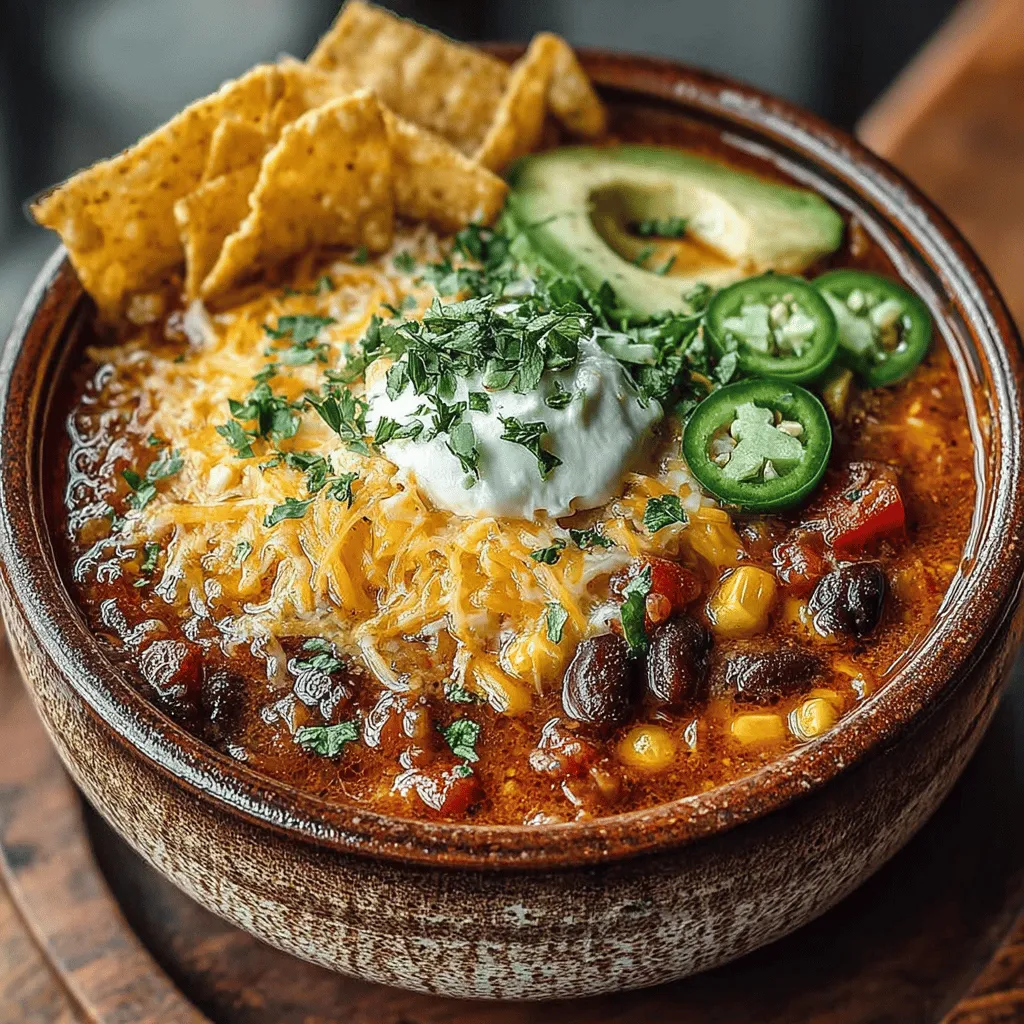When the weather turns chilly, there's nothing quite like a warm bowl of soup to comfort the soul. Cheesy Chili Tortilla Soup is an inviting dish that combines the rich flavors of chili, the creaminess of cheese, and the satisfying crunch of tortilla strips. This hearty recipe is perfect for cozy family dinners or gatherings with friends, providing a delightful blend of textures and tastes that will please even the pickiest of eaters.