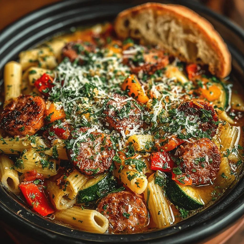As the leaves begin to change and the air turns crisp, the culinary landscape shifts to embrace the warm, comforting flavors of autumn. During this season, our cravings often lean towards hearty, satisfying meals that not only nourish our bodies but also warm our souls. One standout dish that embodies the spirit of fall is the Harvest Delight: Fall Crockpot Chicken Sausage Pasta. This recipe is a delightful blend of savory chicken sausage, seasonal vegetables, and whole wheat pasta, all simmered together in the convenience of a crockpot.