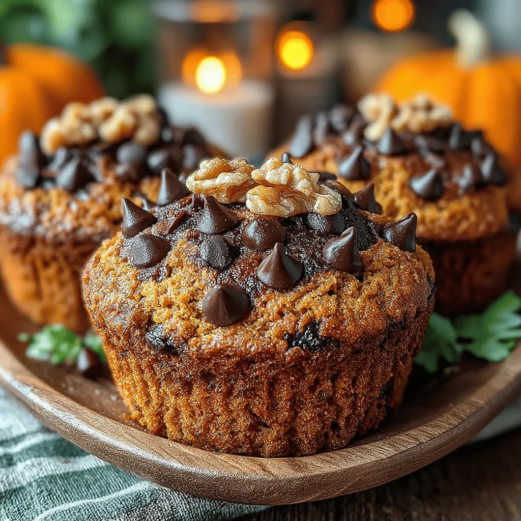 Incorporating nuts into your Sinfully Spiced Baked Pumpkin Chocolate Chip Muffins can elevate the overall flavor and texture of the baked goods. Walnuts and pecans are excellent choices, bringing a delightful crunch and a rich, nutty flavor that complements the sweetness of the chocolate and the warmth of the spices. If you choose to add nuts, aim for about half a cup, finely chopped, to ensure they blend seamlessly into the batter without overpowering the other ingredients. Toasting the nuts lightly before adding them can enhance their flavor, giving your muffins an extra layer of depth.
