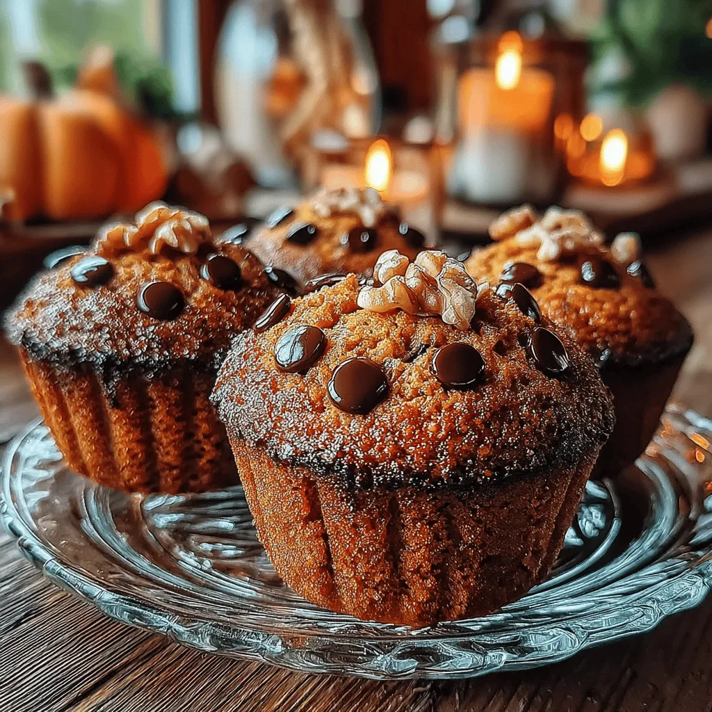 Incorporating nuts into your Sinfully Spiced Baked Pumpkin Chocolate Chip Muffins can elevate the overall flavor and texture of the baked goods. Walnuts and pecans are excellent choices, bringing a delightful crunch and a rich, nutty flavor that complements the sweetness of the chocolate and the warmth of the spices. If you choose to add nuts, aim for about half a cup, finely chopped, to ensure they blend seamlessly into the batter without overpowering the other ingredients. Toasting the nuts lightly before adding them can enhance their flavor, giving your muffins an extra layer of depth.