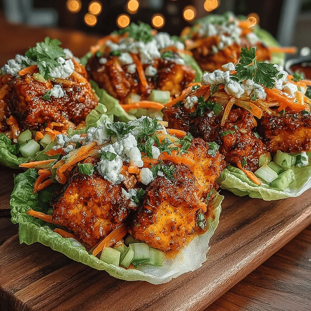 In recent years, plant-based diets have surged in popularity, transforming the culinary landscape for both health enthusiasts and food lovers alike. With a growing awareness of the environmental impact of food choices and an increasing desire for healthier options, many are turning to creative vegan and vegetarian recipes. Among these delightful offerings, the Spicy Crunchy Mini Buffalo Tofu Lettuce Wrap Bites stand out as a vibrant and flavorful option for appetizers or snacks. These bites not only cater to plant-based eaters but also offer a satisfying experience for anyone seeking a delicious twist on traditional buffalo wings.