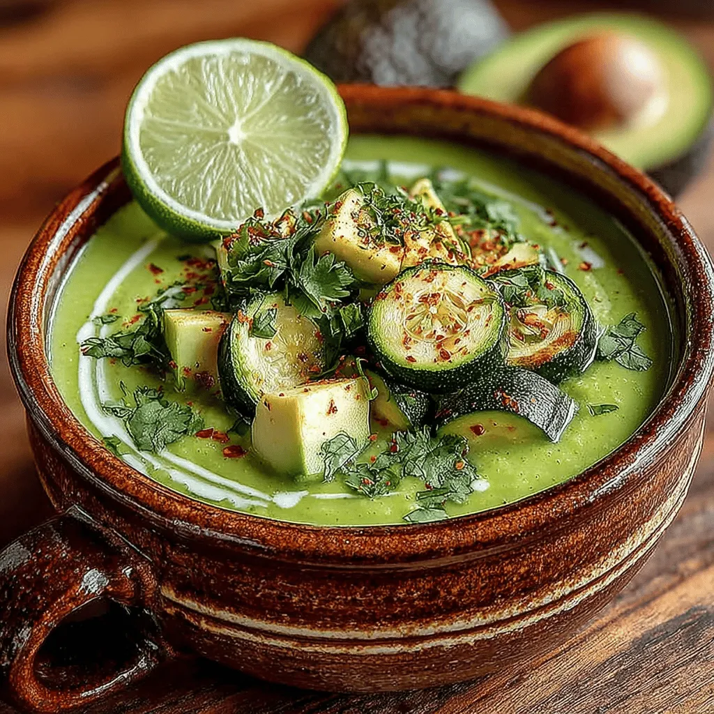Creamy soups have long been cherished for their comforting warmth and rich, satisfying flavors. They are versatile meal options that can be tailored to fit any dietary need, making them a go-to choice for many home cooks. Among the myriad of creamy soups one can prepare, the Creamy Avocado Zucchini Soup stands out not only for its delightful taste but also for its health benefits and ease of preparation.