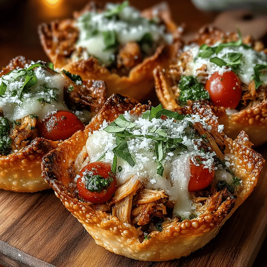 If you’re on the hunt for a delectable appetizer that is both visually appealing and bursting with flavor, look no further than Mini Chicken Pesto Wonton Cups. This recipe combines the tender taste of chicken with the aromatic richness of basil pesto, all encased in crispy wonton wrappers. Perfect for gatherings, these bite-sized delights are not only easy to prepare but are also sure to impress your guests with their gourmet flair.