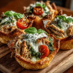 If you’re on the hunt for a delectable appetizer that is both visually appealing and bursting with flavor, look no further than Mini Chicken Pesto Wonton Cups. This recipe combines the tender taste of chicken with the aromatic richness of basil pesto, all encased in crispy wonton wrappers. Perfect for gatherings, these bite-sized delights are not only easy to prepare but are also sure to impress your guests with their gourmet flair.